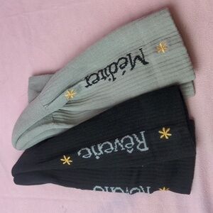 ASOS 2 Pack Gray and Black Sports Socks size 9-13 UK
